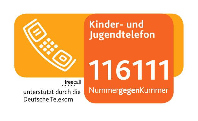 Kinder- und Jugendtelefon 116111 - Nummer gegen Kummer